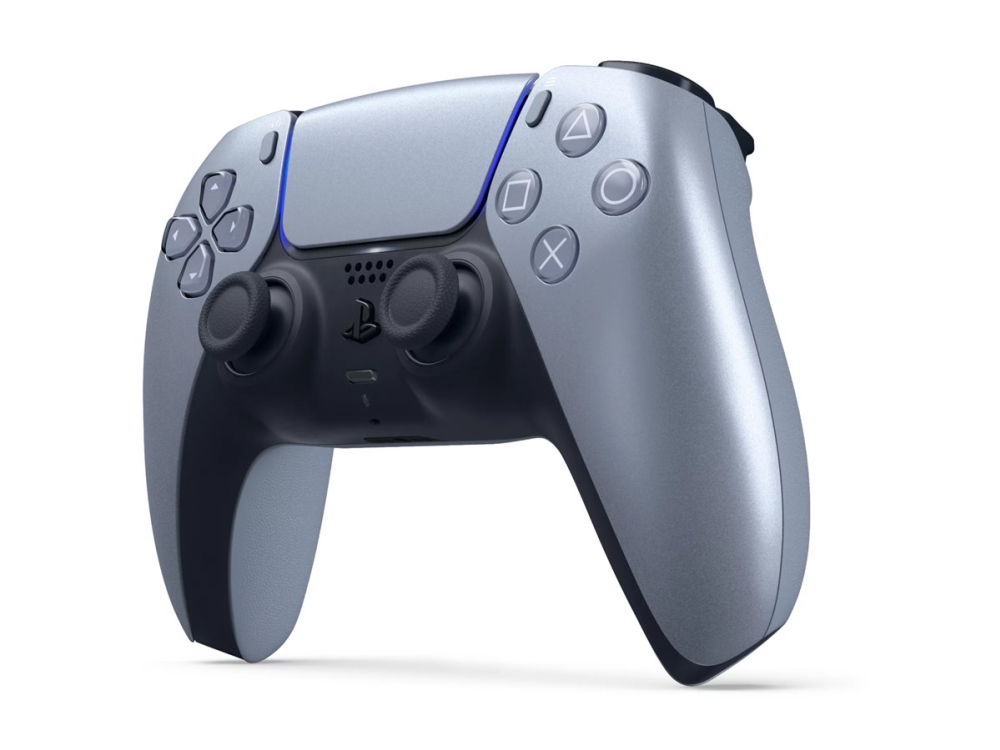 Sony Langaton DualSense-ohjain Sterling Silver V2, Pad-ohjain, PlayStation 5, D-pad, Kotipainike, Asetukset-painike, Jaa-painike, Käynnistyspainike, Analoginen/Digitaalinen, Monivärinen, Langallinen & langaton