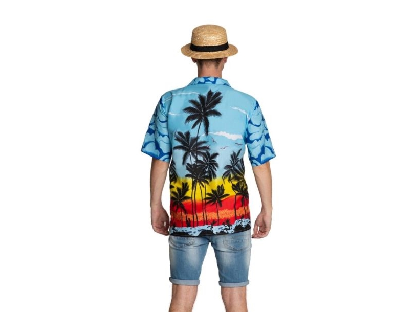 Hawaii Skjorte, Blåt Paradis