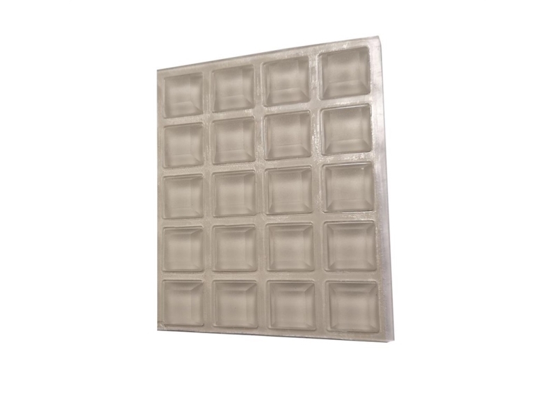 Selvklæbende møbel-/filtpuder til husholdning, transparent 12,5x12,5 mm, 20 stk