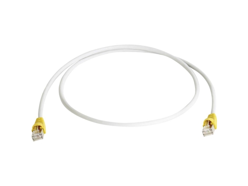 Telegärtner Rj45 (Krydset) Netværkkabel Tilslutningskabel Cat 6A S/Ftp 5.00 M Grå Flammehæmmende, Med Låsebeskyttelse