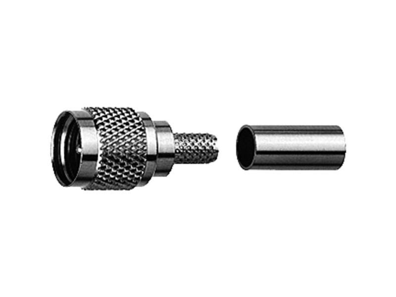 Telegärtner 100024358 100024358 Mini Uhf-Stecker Stecker, Gerade 50 ? 1 Stück
