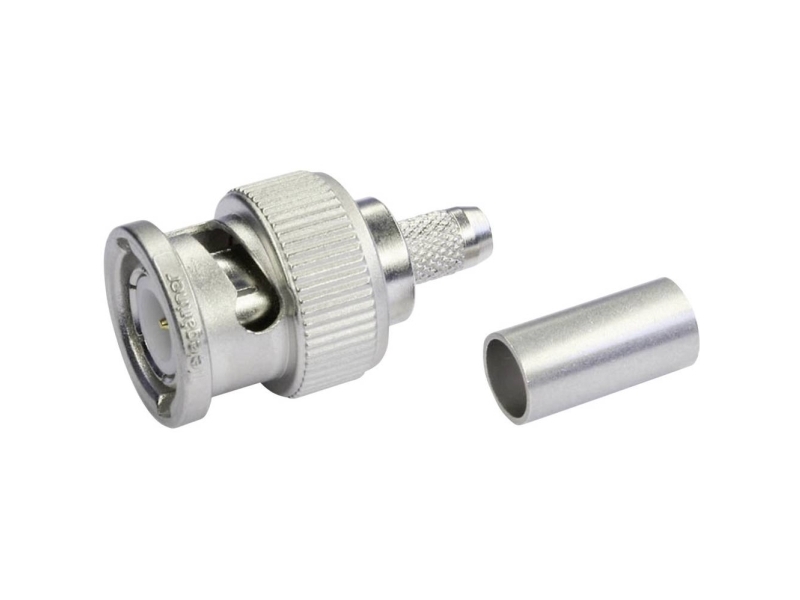 Telegärtner J01000a1255y, Bnc, Bnc, 50 Ohm, Silber, 1 Stück(E)