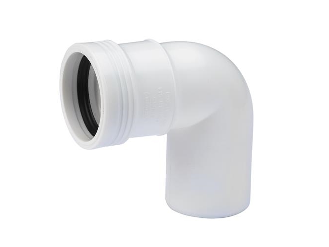 Wavin PP böjning 88,5 grader Ø 32 mm vit | Gråa dräneringsrör | GameStuff