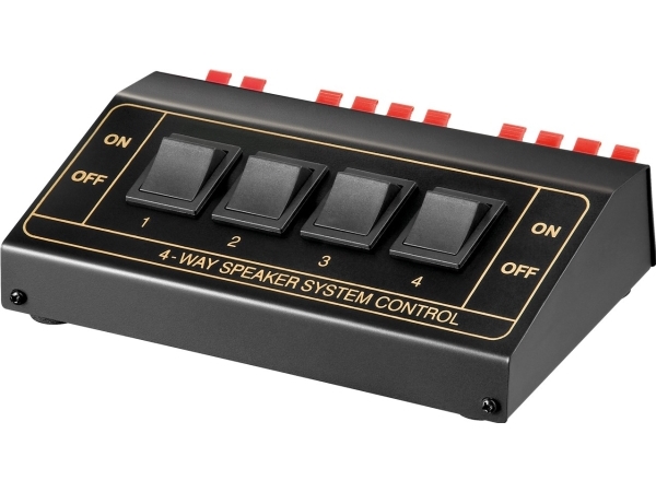 Goobay højttalerkontakt - farveversion sort