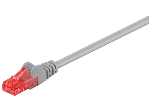 Goobay Cat 6 Patchkabel, U/Utp, Grau - Kabellänge 1 M