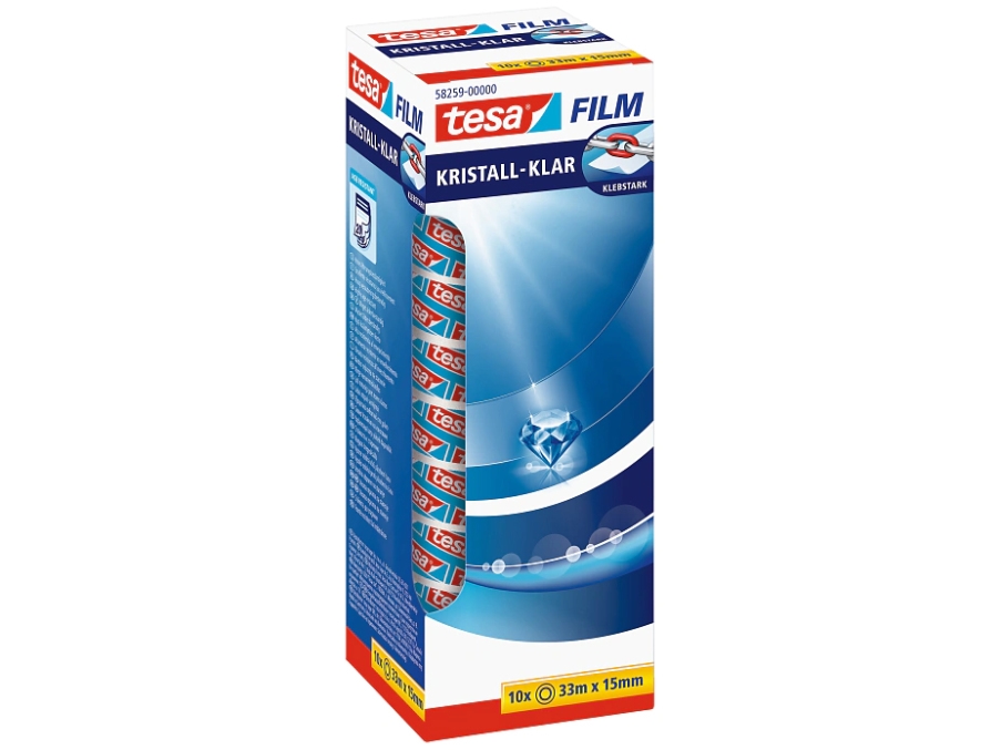 TESA 58259-00000-00, Läpinäkyvä, Koristelu, Polypropeeni (PP), 33 m, 15 mm, 10 kpl