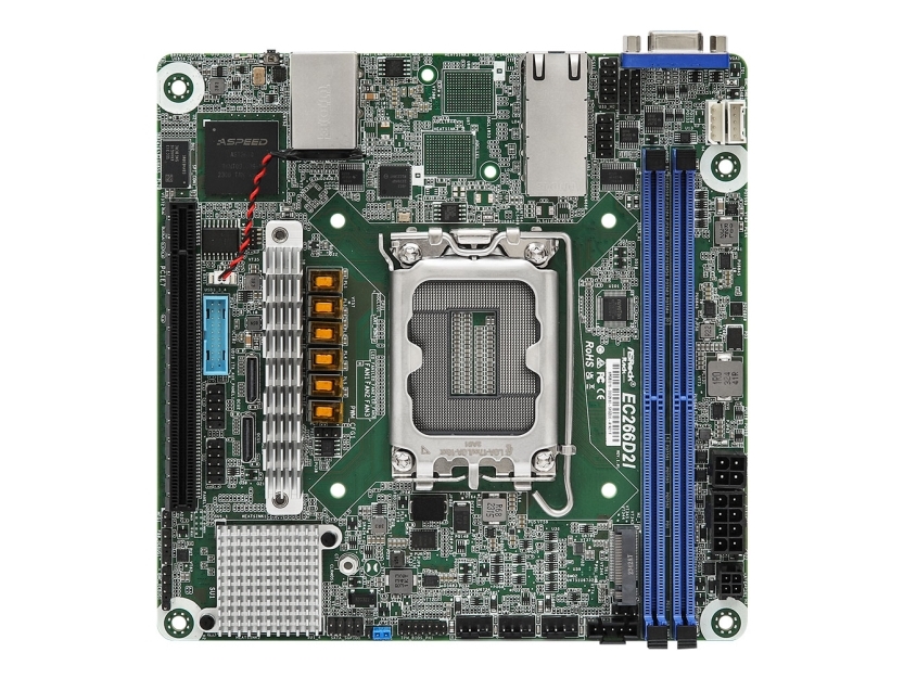 Asrock Ec266d2i, Intel, Lga 1700, Intel Pentium Gold, Intel Xeon , Intel Xeon E, Lga 1700, Ddr5-Sdram, 32 Gb