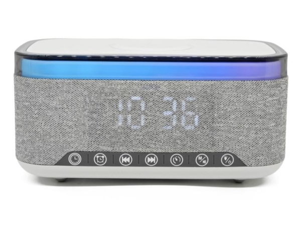 Denver Crq-225, Ur, Fm, Led, Flerfarvet, Grå, Monokromatisk