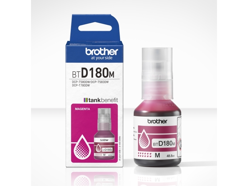 Brother BTD180M - Magenta - original - bläckrefill - för Brother DCP-T580DW | Skrivare - Bläck, toner & förbrukningsvaror - Bläck | GameStuff
