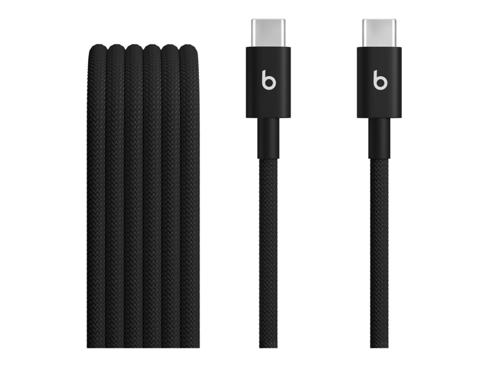 Beats - Usb-Kabel - 24-Poliger Usb-C (Stecker) Auf 24-Poligen Usb-C (Stecker) - Usb 2.0 - 1,5 M - Schnellladung Bis Zu 60 W - Bolzen Schwarz