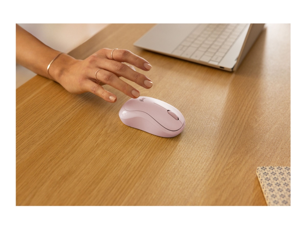 Logitech M240 Silent - Maus - Rechts- Und Linkshänder - Optisch - 3 Tasten - Kabellos - Bluetooth - Rosa