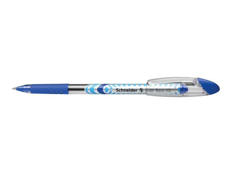 Schneider Schreibgeräte Slider Basic Xb, Clip, Stick-Kugelschreiber, Blau, Extradick