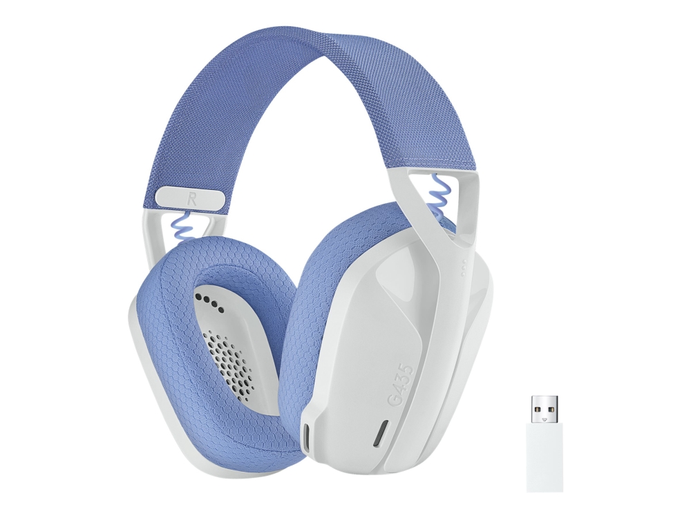 Logitech G G435, Kabellos, 20 - 20000 Hz, Gaming, 165 G, Kopfhörer, Weiß