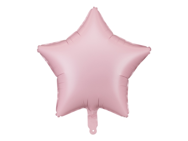 Rosa Stern Folienballon, 48 Cm