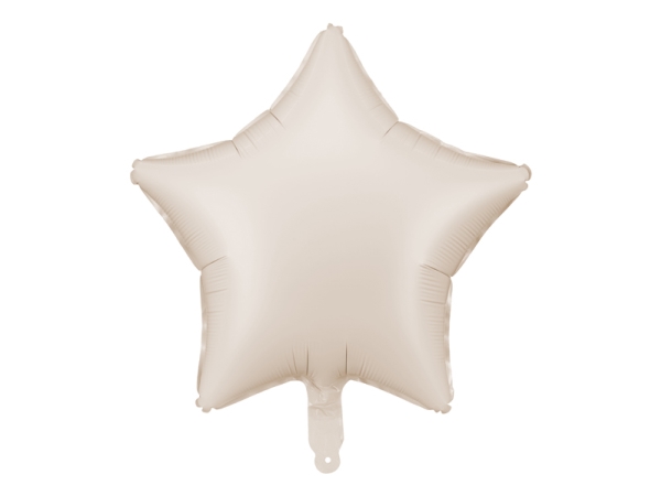 Beige Stern Folienballon, 48 Cm
