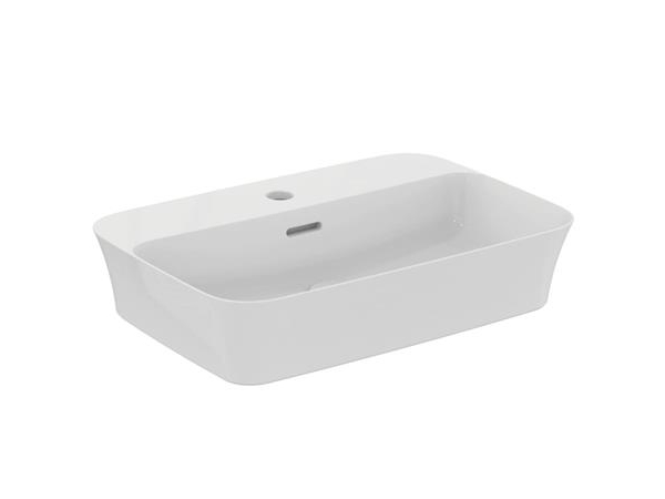 IDEAL STANDARD IPALYSS - Tvättställsskål 550x380x145 mm i vitt, 1 kranhål, Med bräddavlopp - Diamatec | N - A | GameStuff