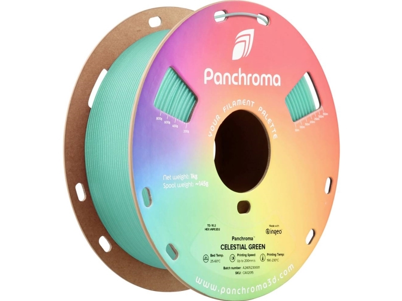 Polymaker Ca02015 Panchroma Celestial Filament Pla-Plast, Pla-Glitter Flerfarvet 1.75 Mm 1000 G Green, Grøn 1 Stk