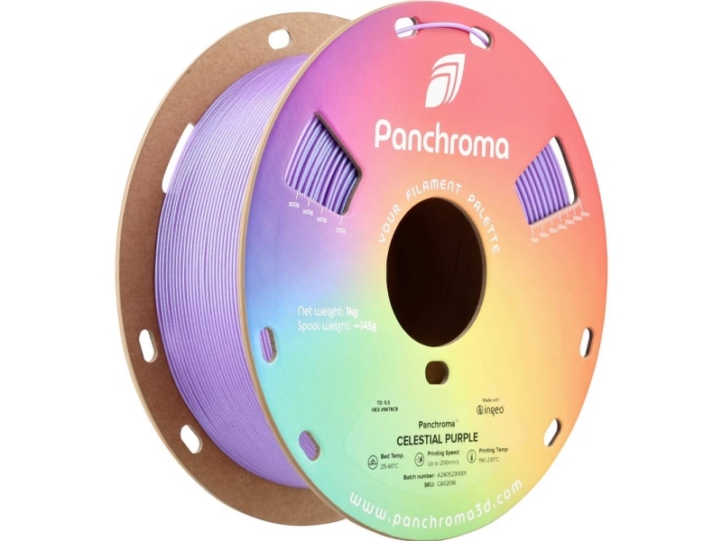 Polymaker Ca02016 Panchroma Celestial Filament Pla-Plast, Pla-Glitter Flerfarvet 1.75 Mm 1000 G Purple, Violet 1 Stk