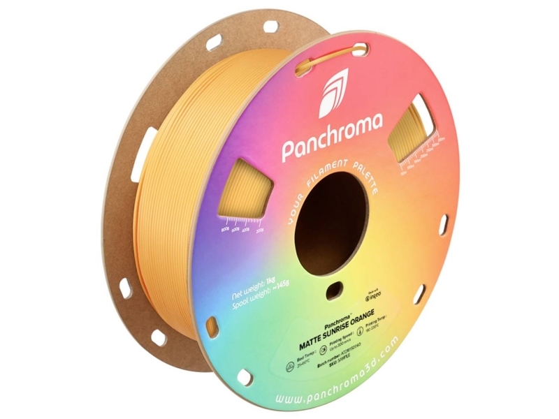 Polymaker Ca04040 Panchroma Matte Filament Pla Kunststoff Matt, Mit Geringerem Kunststoffanteil 1,75 Mm 1000 G Sunrise Orange, Orange 1 St