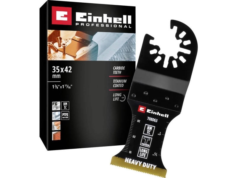 Einhell 708063 Tauchsägeblatt Hm-Ti 35Mm Bimetall Multifunktionswerkzeug-Zubehoer-Set 35 Mm (708063)