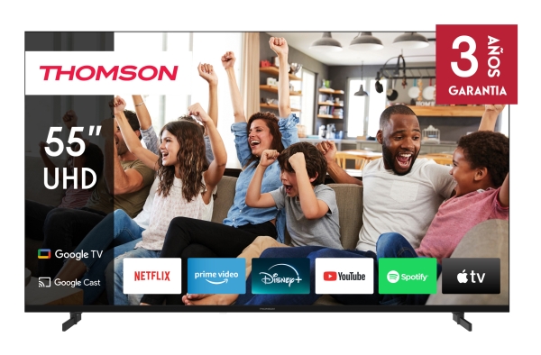 Thomson 55Ug4s14, 139,7 Cm (55"), 3840 X 2160 Pixel, Lcd, Smart-Tv, Wlan, Schwarz