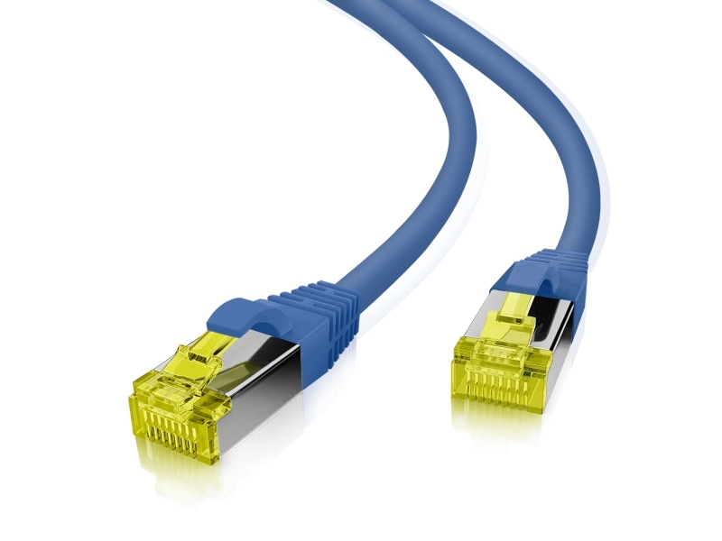 Helos Ultra Flex Patchkabel S/Ftp Cat 6A Tpe Blau 25,0M