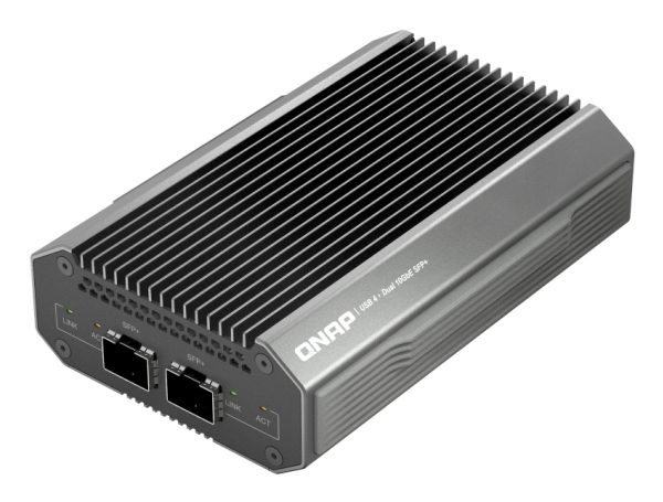 Qnap Qna-Uc10g2sf, Kabelgebunden, Usb Typ-C, Ethernet, 10000 Mbit/S, Schwarz