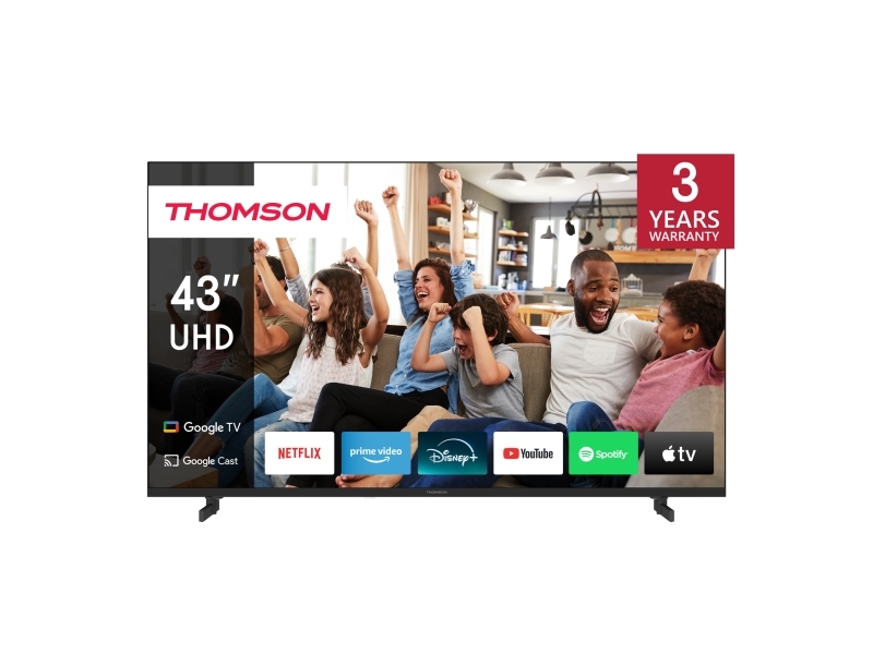 Thomson Q70 Series 43Ug4s14, 109,2 Cm (43"), 3840 X 2160 Pixel, Led, Smart-Tv, Wlan, Schwarz