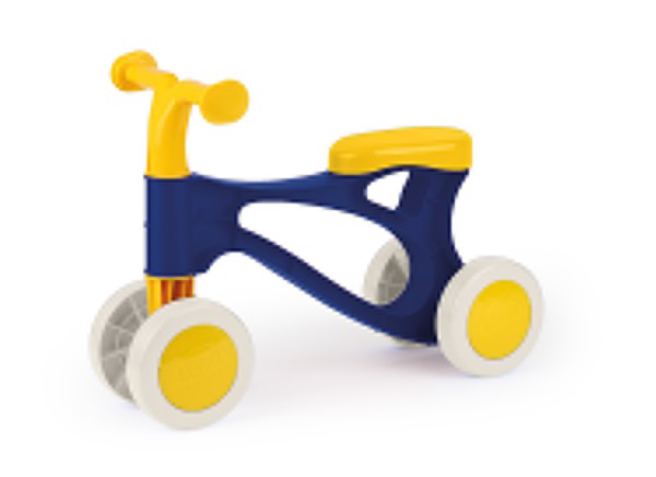 Lena Cykel Ride-On Blå Og Gul
