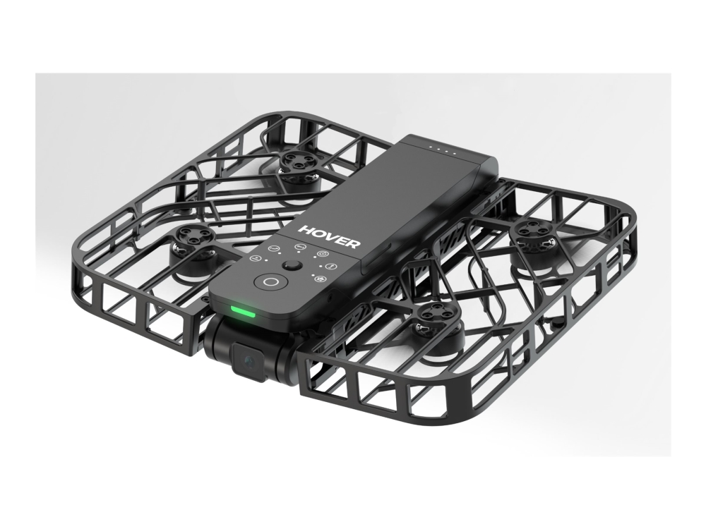 Hoverair X1 Fly More Combo - Lomme-Størrelse Flyvende Kamera - Wi-Fi - Sort