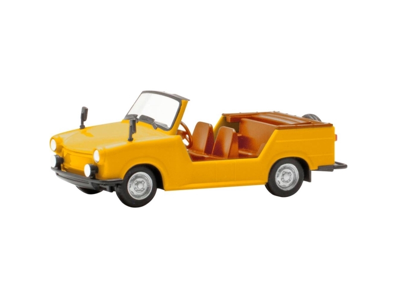Herpa 024808-004 H0 Personbil Model Trabant Spande, Gul