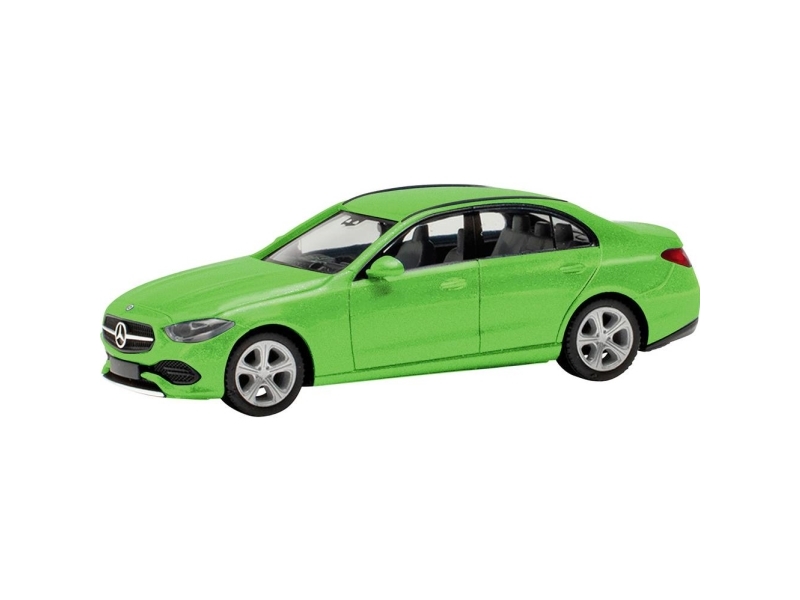 Herpa 430913-003 H0 Personbilsmodell Mercedes Benz C-Class limousine, grönt ljus