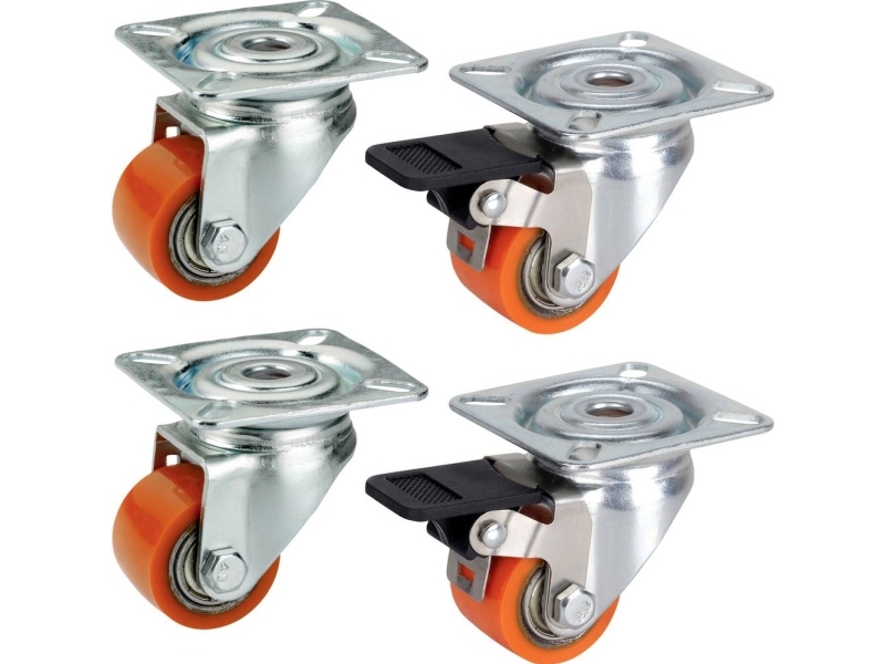 dörner + helmer 450035 Styrehjul til tung last Hjuldiameter: 35 mm Bæreevne (maks.): 100 kg 4 stk | Verktyg & Verkstad - Infästning - Övriga Infästning | GameStuff