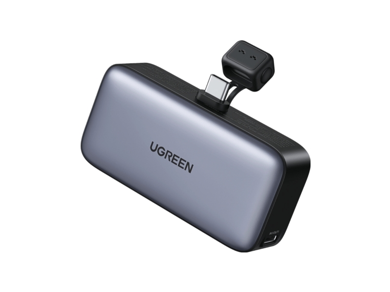 Externer Lipo-Akku (Powerbank) 5000Mah 22,5W Mit Integriertem Usb-C Stecker Pb503 Ugreen