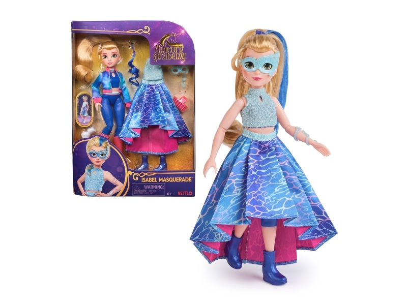 Unicorn Academy Isabel Deluxe Masquerade, Mode Dukke, Pige, 4 År, 240 Mm, 320 G, Flerfarvet