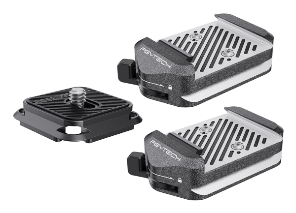 PGYTECH P-CG-193, Monteringssæt, Sort, Sølv, Aluminium, 1/4, 3/8, 66 mm, 38 mm