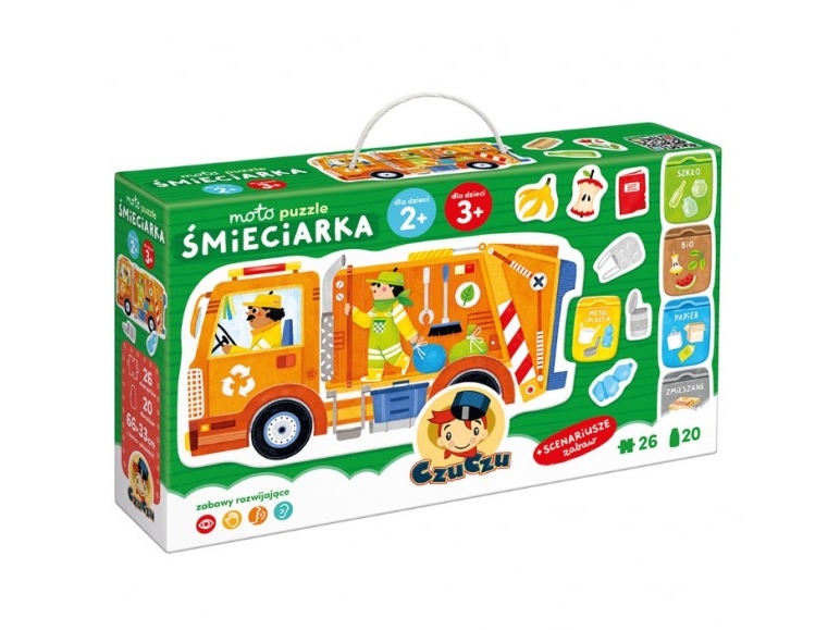 Czuczu Motorrad-Puzzle Müllwagen 94010