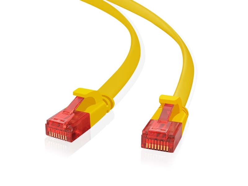 Helos Ultra Slim Patchkabel U/Utp Cat 6 Gelb 20,0M