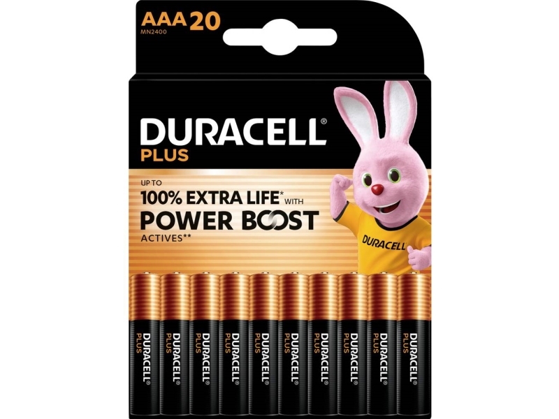 Duracell Plus Power Boost Micro Aaa -Batterie Alkali-Mangan 1.5 V 20 St. (151282)