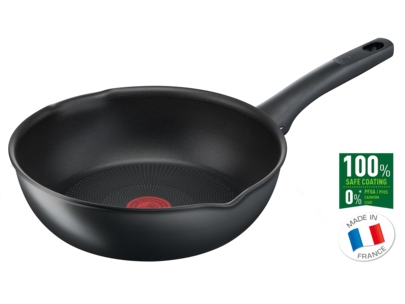 Tefal Ultimate G2687772, Rund, Wok-/Bratpfanne, Grau, Titanium, 175 °C, Aluminium
