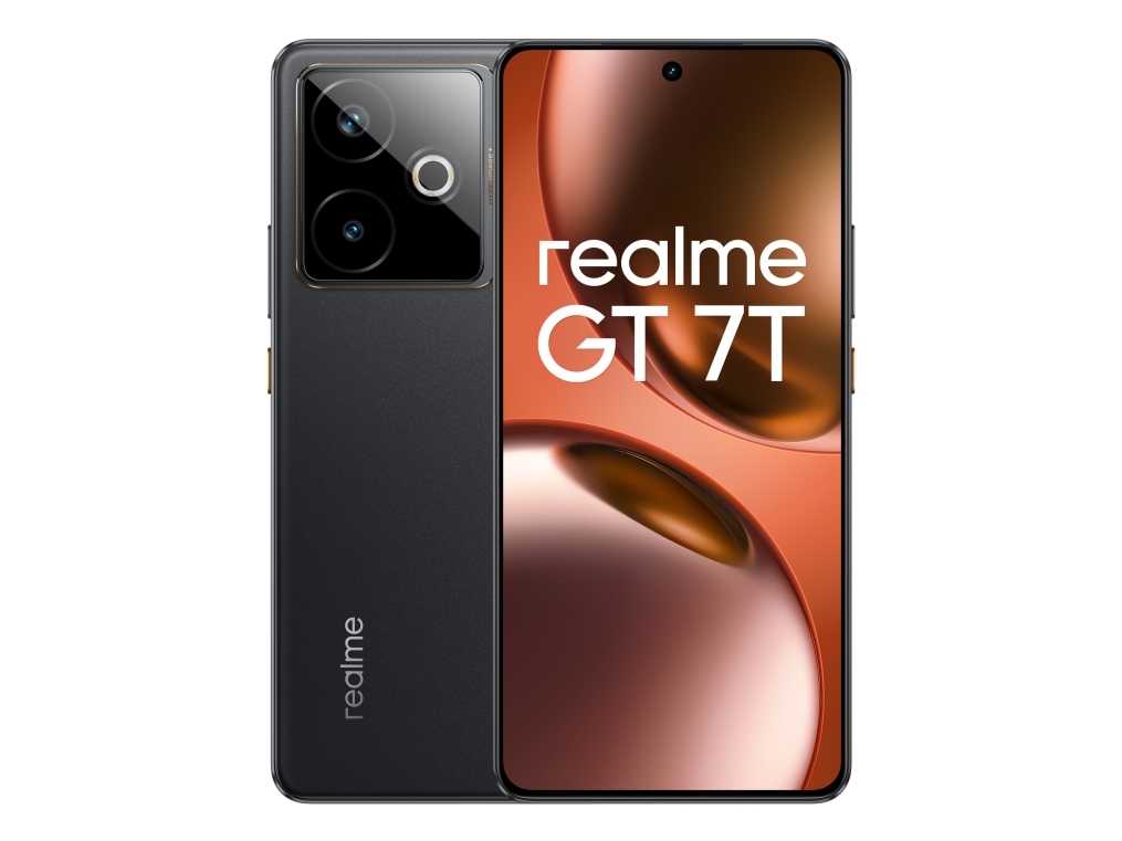 Realme Gt 7T, 17,3 Cm (6.8"), 12 Gb, 256 Gb, 50 Mp, Android 15, Sort