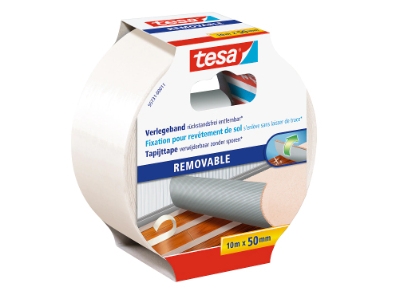 tesa REMOVABLE 55731-00011-11 Mattband Transparent (L x B) 10 m x 50 mm 1 st | Rutter och fästanordningar - Isolerande tejp | GameStuff