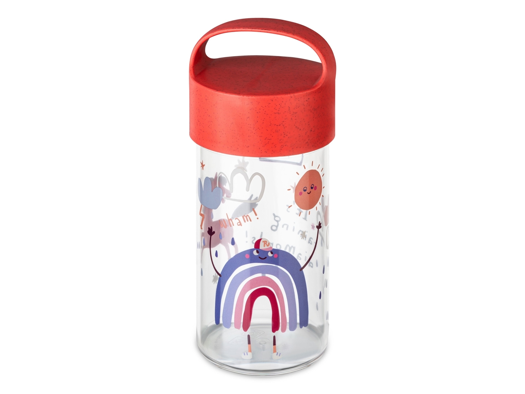 Koziol 8345745, Lunch Container, Child, Multicolour, Transparent, Image, Round, 0.5 L