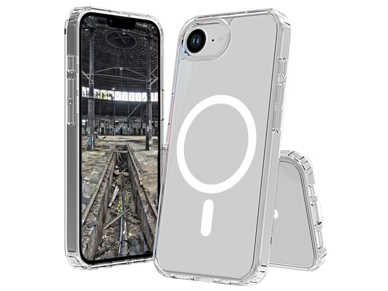 Jt Berlin Pankow Clear Magsafe Mobile Phone Back Cover Apple Iphone 16E Transparent Induktives Laden, Magsafe Kompatibel, Stoßfest 11112