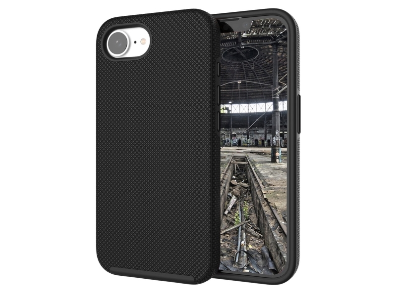 Jt Berlin Pankow Solid Mobile Phone Back Cover Apple Iphone 16E Schwarz Induktives Laden, Magsafe Kompatibel, Stoßfest 11110