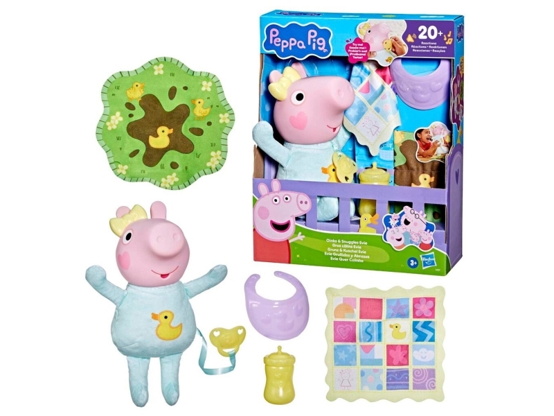 Gurli Gris Figur - Oinks And Snuggles Evie - 28 cm - 5 Dele