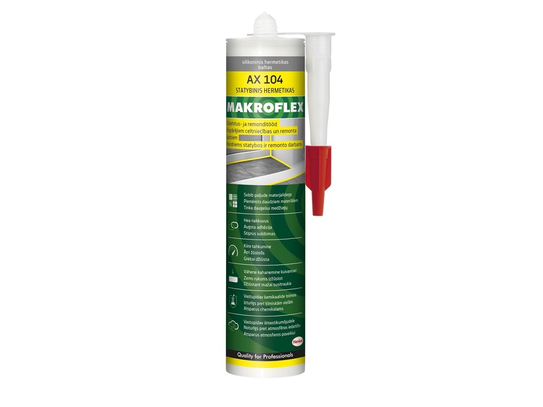 Sanitarinis Hermetisch Makroflex Ax104 300Ml Baltas