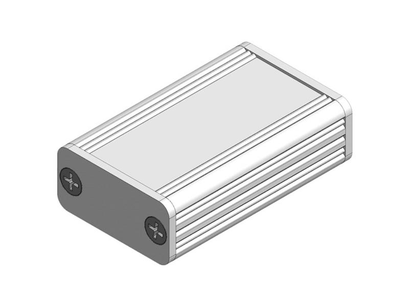 Fischer Elektronik Akg 55 16 100 Me Akg 55 16 100 Me Profil-Kabinet 55 X 16 X 100 Aluminium Eloxeret Sølv 1 Stk