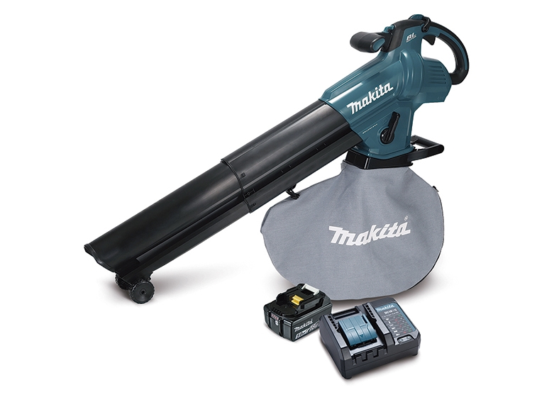MAKITA blåsmaskin/dammsugare 18V DUB187T01 1x5.0Ah | Trädgården - Trädgårdsmaskiner - Lövsug & Lövblåsare | GameStuff