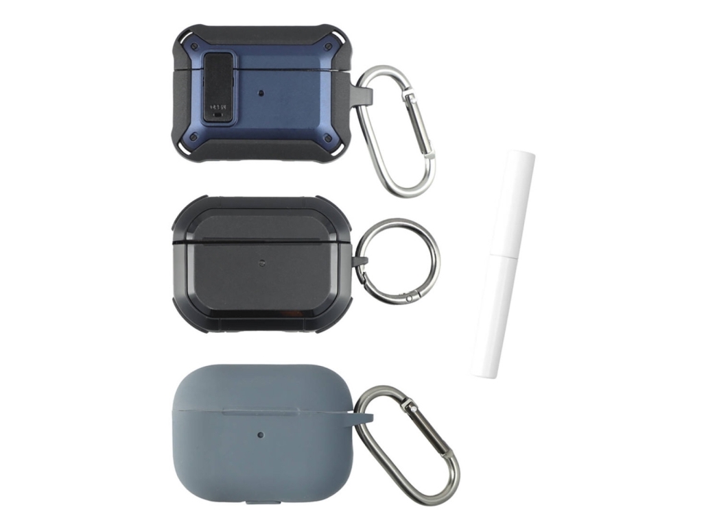 4Smarts Etui Sæt Alpha Airpods Pro 2.3Er Sæt Blå.Grå.Sort